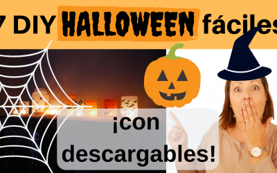 Decoraciones para halloween fáciles con plantillas descargables
